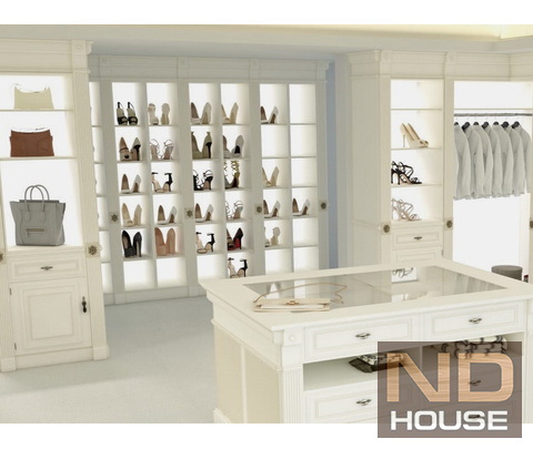 Гардеробная комната Elegant White. <br/>От 6400 руб/кв.м.