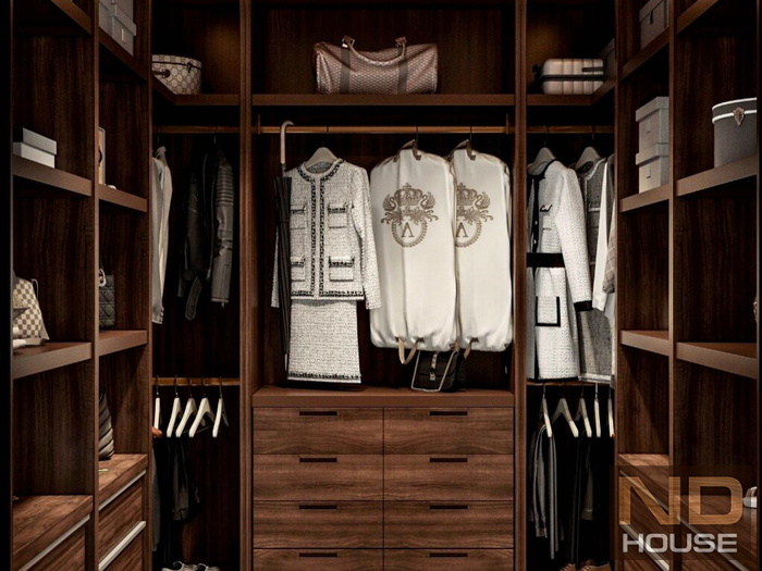 Гардеробная комната Noble Wood. <br />От 11600 руб/кв.м.