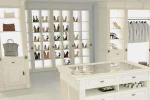 Гардеробная комната Elegant White. <br/>От 6400 руб/кв.м.